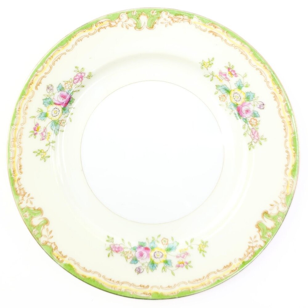 c. 1920s-1930s Sampy Japan "Elaine" Hand Painted Fine China Bread/Dessert Plate